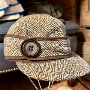 Stormy Kromer Button up hat Harris Tweed Sutherland pattern